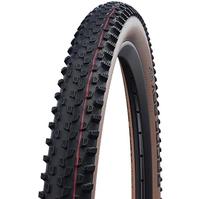 Dviračio padanga Schwalbe Racing Ray HS 489, Evo Fold. 60-622 Super Race Addix Speed Transparent-Skin, guma, juoda sp./oranžinė sp., 29", 2.35"