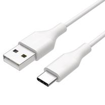 DCO Durable TPE Universāls USB į USB-C (Type-C) Duomenų ir greitojo įkrovimo kabelis 1m Balta