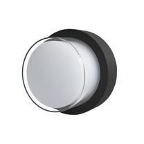 Āra sienas lampa Italux Rosta, 5W, LED, IP54, melna krās., 11 cm x 8 cm
