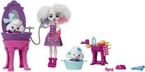 Кукла Mattel Enchantimals Enchantimals Poodle Do Beauty Salon HHC20, 15 см, многоцветный