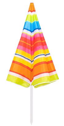 Pludmales lietussargs Springos Beach Umbrella BU0017, 160 cm, daudzkrāsaina