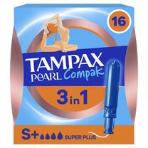 Higieniniai tamponai Tampax Compak Pearl Super Plus, 16 vnt.