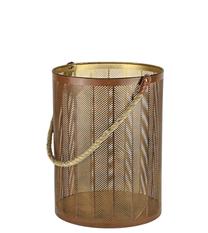 Žibintas Indian Gold, 15 cm x 15 cm x 22 cm, ruda sp.