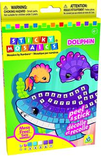 Mozaika Sticky Mosaics Dolphin, įvairių spalvų