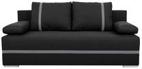 Sofa Mata Sawana 14, juoda sp./pilka sp., 89 x 191 cm x 91 cm