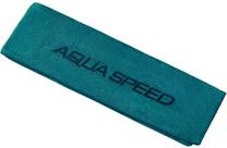 Sportinis rankšluostis Aqua Speed Dry Soft, žalia sp., 140 cm x 70 cm