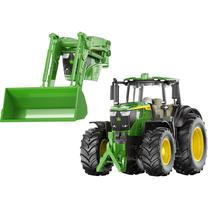 Rotaļu traktors Siku Farmer John Deere 3666, 1:32, zaļa krās.