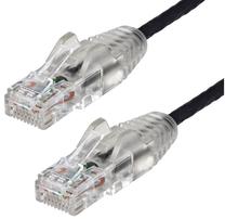 Kabelis StarTech Slim CAT6 N6PAT50CMBKS RJ-45, RJ-45, 0.5 m, skaidri sp./juoda sp.