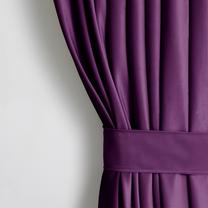 Naktinė užuolaida, su raiščiu Restilo Velvet, violetinė sp., 140 cm x 270 cm