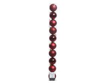 Набор елочных игрушек Decoris 020173, красный цв., 6 см, пластик, 10 шт.
