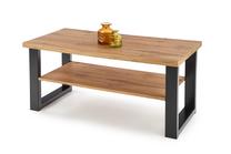 Kohvilaud U, tamm v./must v., 120 cm x 60 cm x 55 cm