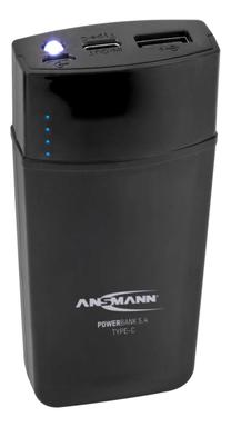 Lādētājs-akumulators (Power bank) Ansmann, 12000 mAh, melna krās.