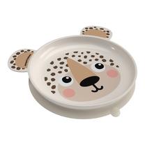 Kūrybinė lėkštė su siurbtuku Canpol Babies BabiesBoo 32/401, 0 mėn., 19 cm, plastikas, kreminė sp.