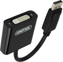 Adapteris Unitek DisplayPort / DVI Displayport, DVI-I female, melna krās.