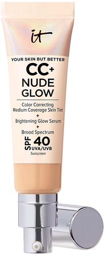 Skystas makiažo pagrindas IT Cosmetics CC+ Nude Glow, SPF 40, medium, 32 ml