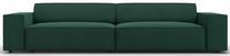 Sofa Micadoni Home Jodie Structured 4 Seats, tamsiai žalia sp., 244 x 102 cm x 70 cm