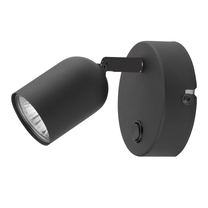 Valgusti seinale TK Lighting Top 4415, GU10, 1 x 40 W, must v. / must v.