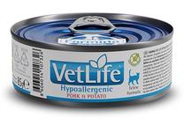 Mitrā kaķu barība Farmina Vet Life Hypoallergenic Pork & Potato, cūkgaļa/kartupeļi, 0.085 kg
