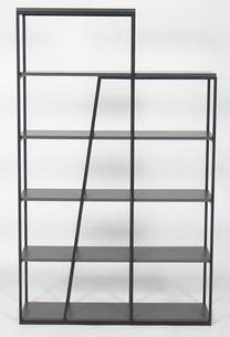 Pastatoma lentyna Kalune Design 855DTE3727, antracito sp./juoda sp., 178 cm x 110 cm x 29 cm
