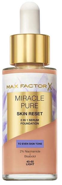 Makiažo pagrindas Max Factor Miracle Pure Skin Reset 2in1, 40 - 60, 30 ml