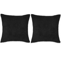 Dekoratīvs spilvens VLX Cushion Set, melna krās., 45 cm x 45 cm, 2 gab.