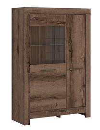 Vitrina Balin S365-REG1D1W-DMON, ąžuolo, 100.5 cm x 39.5 cm x 148.5 cm