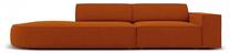 Sofa Micadoni Home Jodie Rounded Open 3 Seats, oranžinė sp., kairinė, 262 x 102 cm x 70 cm