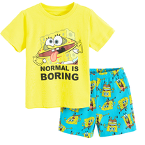 Pidžama, neformāls pavasaris/vasara, bērniem Cool Club SpongeBob LUB2812176-00, zila krās./dzeltena krās., 140 cm