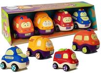 Žaislinių transporto priemonių rinkinys Lean Toys Mini Garage Funny Car