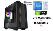 Stacionārs dators GameRoom Intel® Core™ i5-12400F, 2 TB, DDR5 16 GB, M.2 PCIe SSD 2 TB, Nvidia GeForce RTX 5060 8 GB