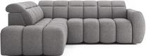 Kampinė sofa Falconn Paolli 04, pilka sp., kairinė, 208 x 258 cm x 107 cm