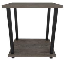 Kavos staliukas Kalune Design Gurnee, juoda sp./tamsiai pilka sp., 35 cm x 44.6 cm x 48.2 cm