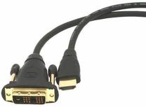 Vads Natec HDMI male, DVI-D male, 1.8 m, melna krās.