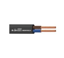 Kabelis Lietkabelis H03VVH2-F, Eca, 2 x 0.75 mm², 50 m