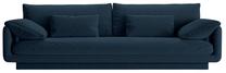 Sofa Micadoni Torino Structured, tamsiai mėlyna sp., 250 x 103 cm x 83 cm