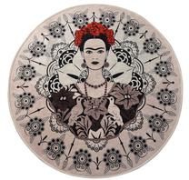 Vonios grindų kilimėlis Foutastic Frida 359CHL4142, įvairių spalvų, 100 cm x 100 cm, Ø 100 cm