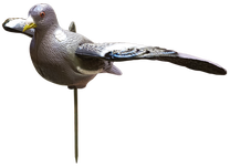 Sodo dekoracija "Paukštis" Besk Garden Bird 4750959113097, 12 cm x 17 cm x 85 cm, ruda sp./pilka sp.