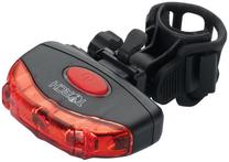 Dviračių žibintas Torch, plastikas, juoda sp./raudona sp.