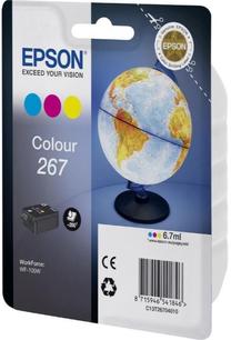 Rašalinio spausdintuvo kasetė Epson 267, mėlyna sp./raudona sp./geltona sp.