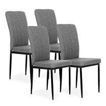 Kėdžių rinkinys ModernHome KJC266, matinė, pilka sp., 44 cm x 38 cm x 97 cm, 4 vnt.