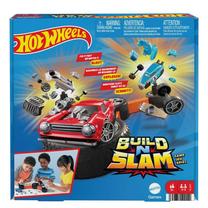 Prece ar bojātu iepakojumu. Komplekts Mattel Hot Wheels Build N Slam HLX91, daudzkrāsaina
