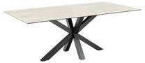 Stalas Heaven Anista, juoda sp./pilka sp., 200 cm x 100 cm x 75.5 cm