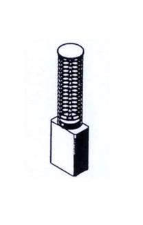 Šepetėlis Haushalt, 6.3 mm x 11 mm x 18 mm, 2 vnt.