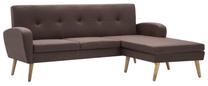 Kampinė sofa VLX L-Shaped 246997, ruda sp., 136 x 186 cm x 79 cm