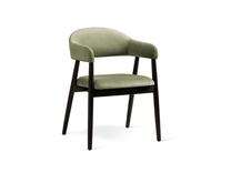 Kėdžių rinkinys Cosmopolitan Design Adra Velvet, matinė, riešuto sp./žalia sp., 59 cm x 56 cm x 77 cm, 2 vnt.