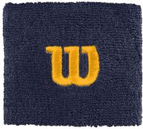 Спортивный напульсник Wilson Wirstband Peacoat OSFA, синий цв./желтый цв.