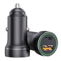 Automobilinis įkroviklis Jellico F4, USB Type C/USB Type A, juoda sp., 38 W