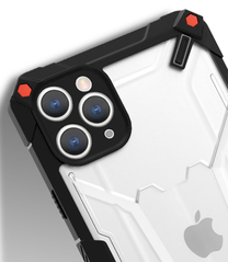 Telefona vāciņš Fusion Accessories Hybrid, caurspīdīga krās./melna krās., Apple