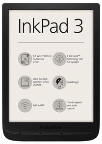 E-raamatu luger Pocketbook InkPad 3, 8 GB, must v., 7.8"