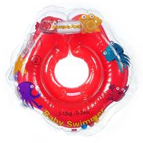 Надувной круг для шеи Baby Swimmer Inflatable Neck Ring, красный цв.